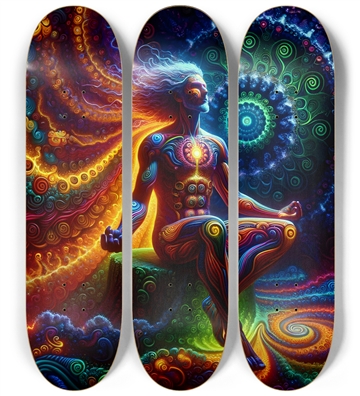 Psychedelic Fractal Native American Man #3