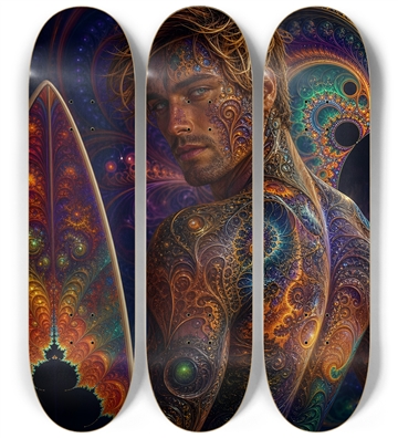 Psychedelic Dirty Blonde Fractal Surfer #16