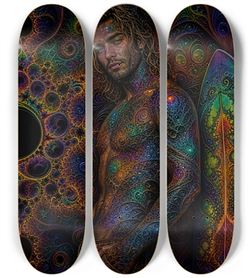 Psychedelic Dirty Blonde Fractal Surfer #5