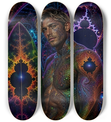 Psychedelic Dirty Blonde Fractal Surfer #11