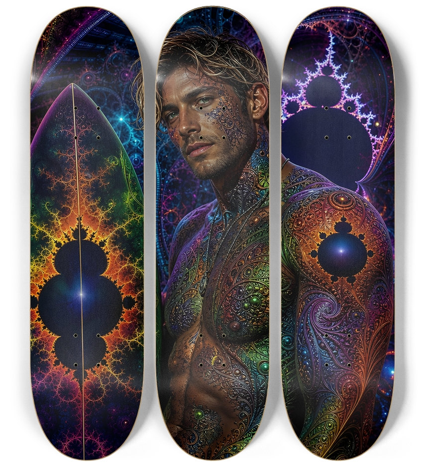Psychedelic Dirty Blonde Fractal Surfer #11