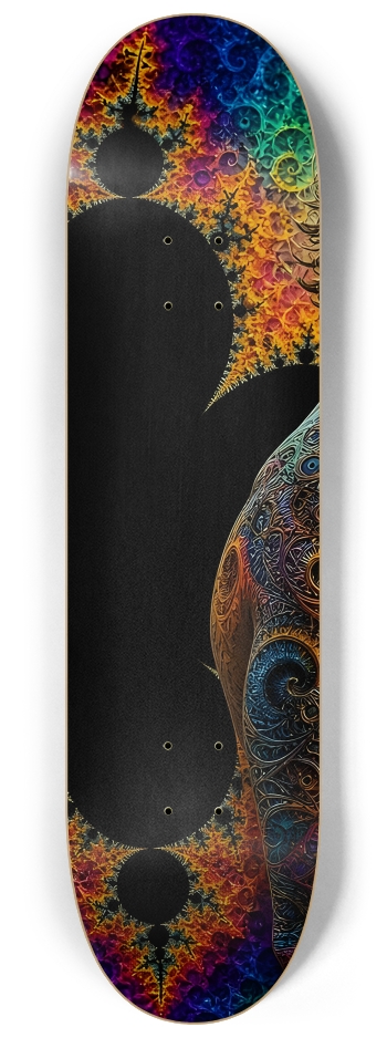 Psychedelic Dirty Blonde Fractal Surfer #23 #1 8-1/4 Skateboard Deck
