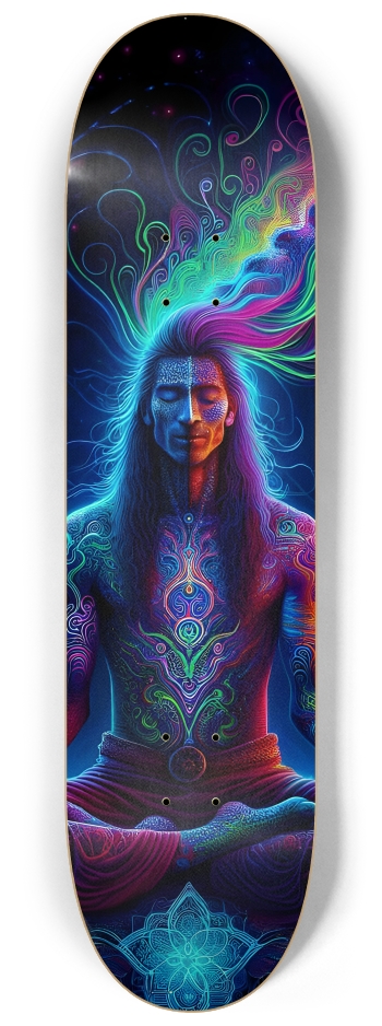 Psychedelic Fractal Native American Man #1 #2