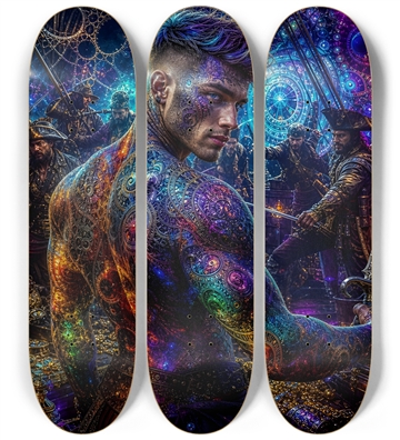 Psychedelic Brunette Fractal Pirate #12