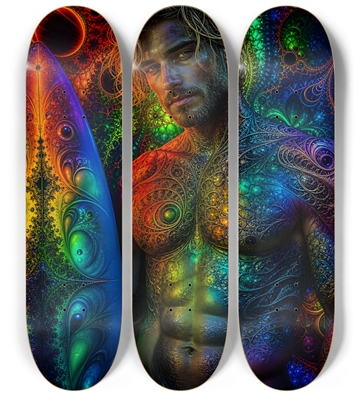 Psychedelic Dirty Blonde Fractal Surfer #20