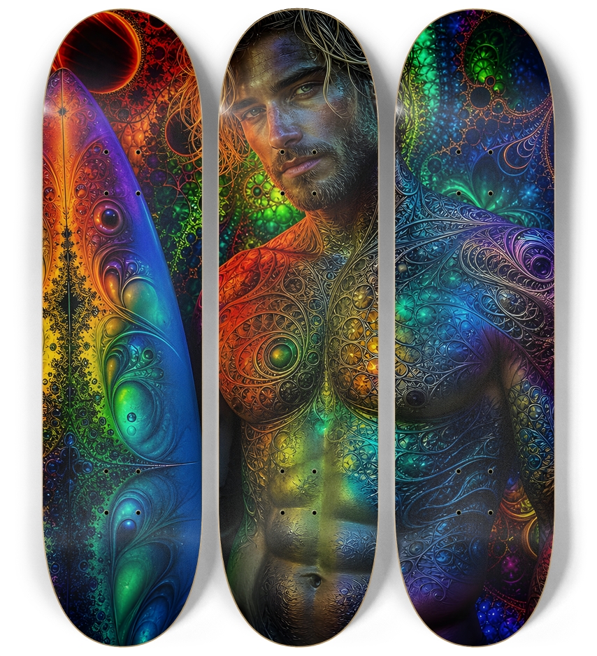 Psychedelic Dirty Blonde Fractal Surfer #20