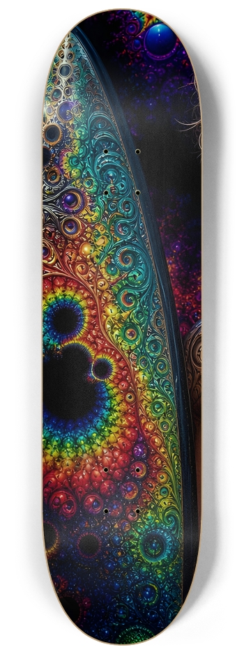 Psychedelic Dirty Blonde Fractal Surfer #10 #1 8-1/4 Skateboard Deck