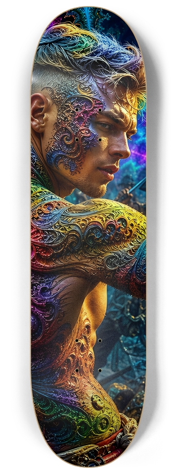 Psychedelic Blonde Fractal Pirate #1 #2
