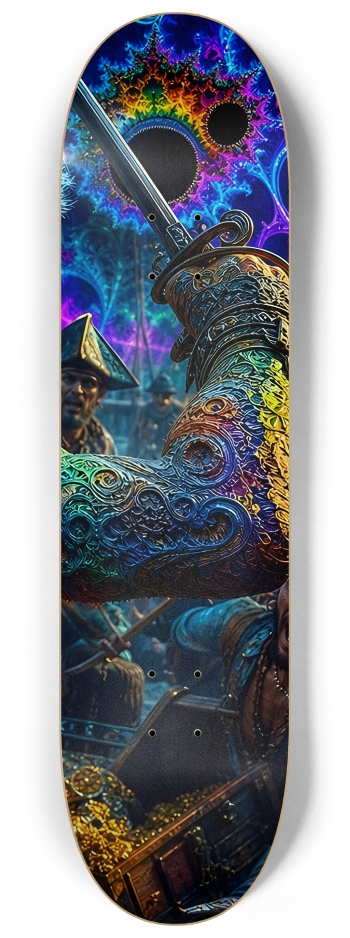 Psychedelic Blonde Fractal Pirate #1 #3