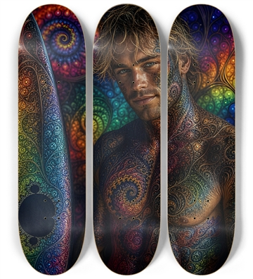 Psychedelic Dirty Blonde Fractal Surfer #28