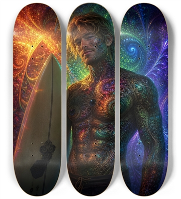 Psychedelic Dirty Blonde Fractal Surfer #31