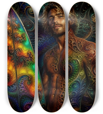 Psychedelic Dirty Blonde Fractal Surfer #19