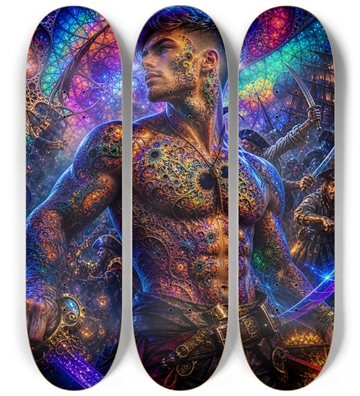 Psychedelic Brunette Fractal Pirate #7
