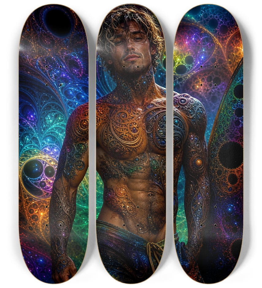 Psychedelic Dirty Blonde Fractal Surfer #24