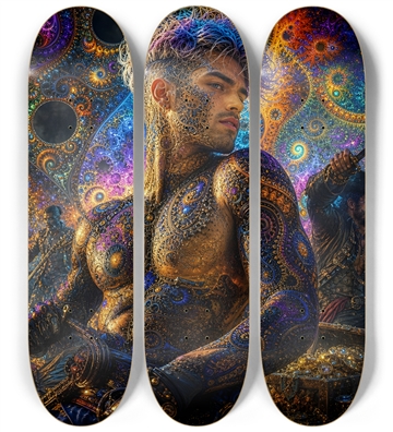 Psychedelic Dirty Blonde Fractal Pirate #28
