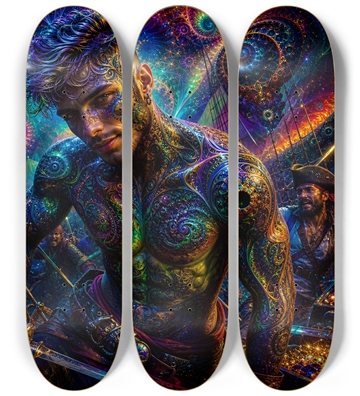 Psychedelic Dirty Blonde Fractal Pirate #29