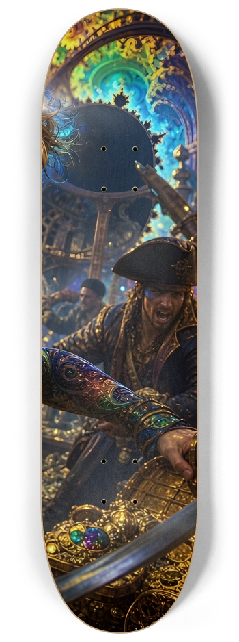 Psychedelic Brunette Fractal Pirate #8 #3
