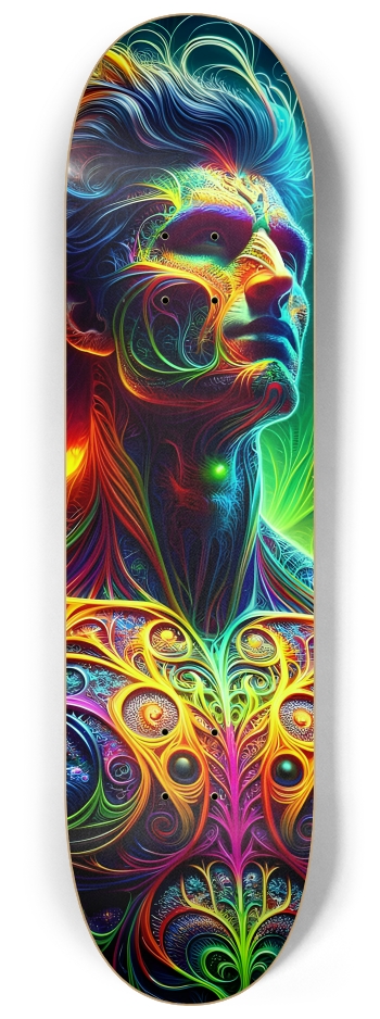 Psychedelic Fractal Native American Man #5 #2