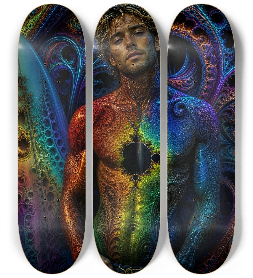 Psychedelic Dirty Blonde Fractal Surfer #18