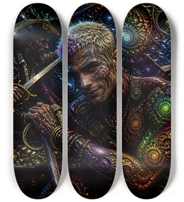 Psychedelic Dirty Blonde Fractal Pirate #26
