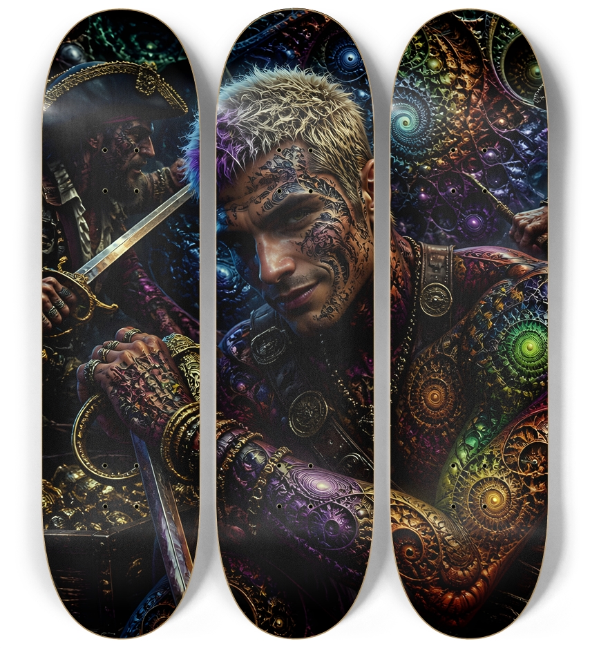 Psychedelic Dirty Blonde Fractal Pirate #26