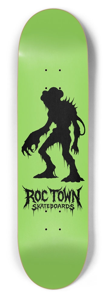 Silhouette - Green 8-1/2 Skateboard Deck