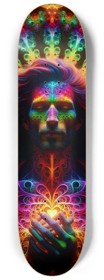 Psychedelic Fractal Native American Man #10 #2