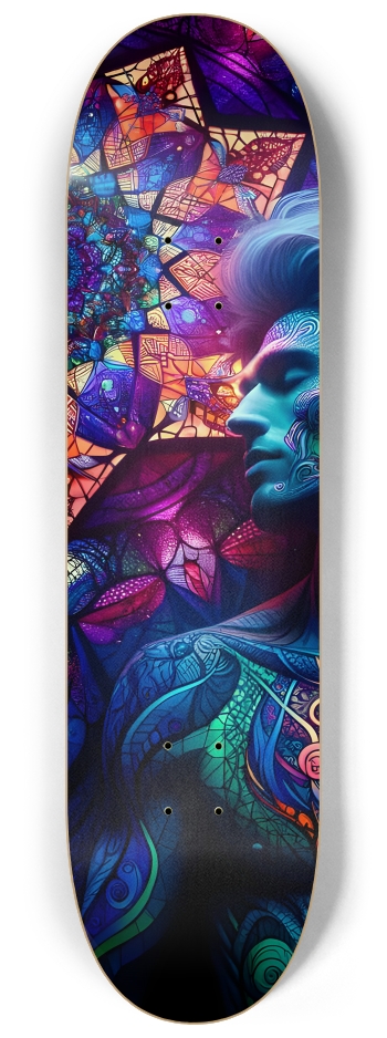 Psychedelic Fractal Native American Man #12 #2