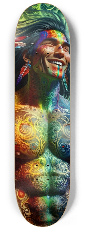 Psychedelic Fractal Native American Man #15 #2