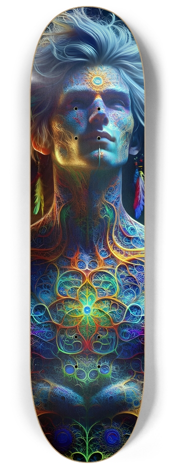 Psychedelic Fractal Native American Man #18 #2