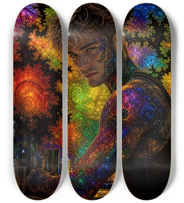 Psychedelic Fractal Dirty Blonde Bartender #8