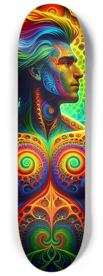 Psychedelic Fractal Native American Man #6 #2