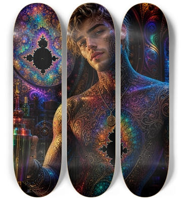 Psychedelic Fractal Dirty Blonde Bartender #2