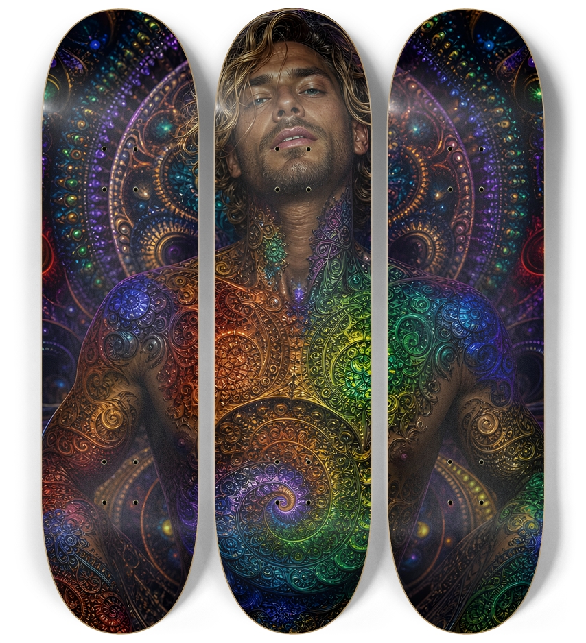 Psychedelic Fractal Dirty Blonde Bartender #11