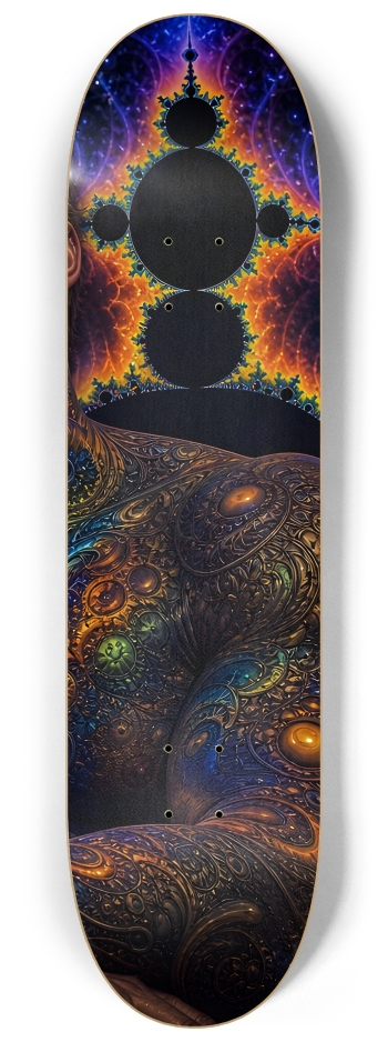 Psychedelic Fractal Dirty Blonde Bartender #3 #3 8-1/4 Skateboard Deck