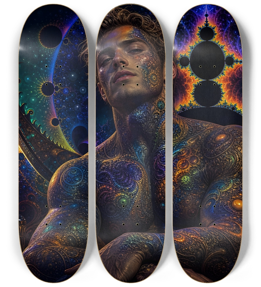 Psychedelic Fractal Dirty Blonde Bartender #3
