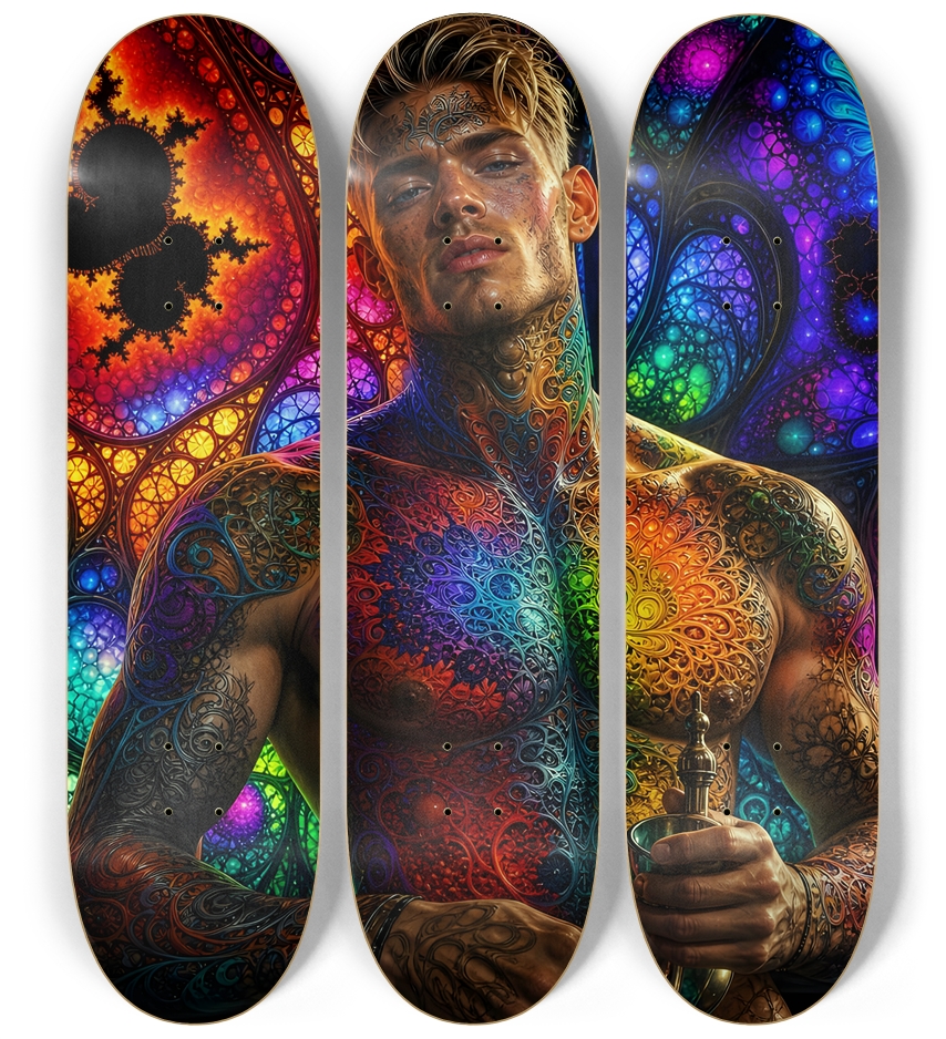 Psychedelic Fractal Dirty Blonde Bartender #20