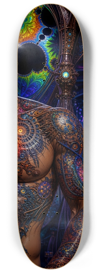 Psychedelic Fractal Dirty Blonde Bartender #12 #3 8-1/4 Skateboard Deck