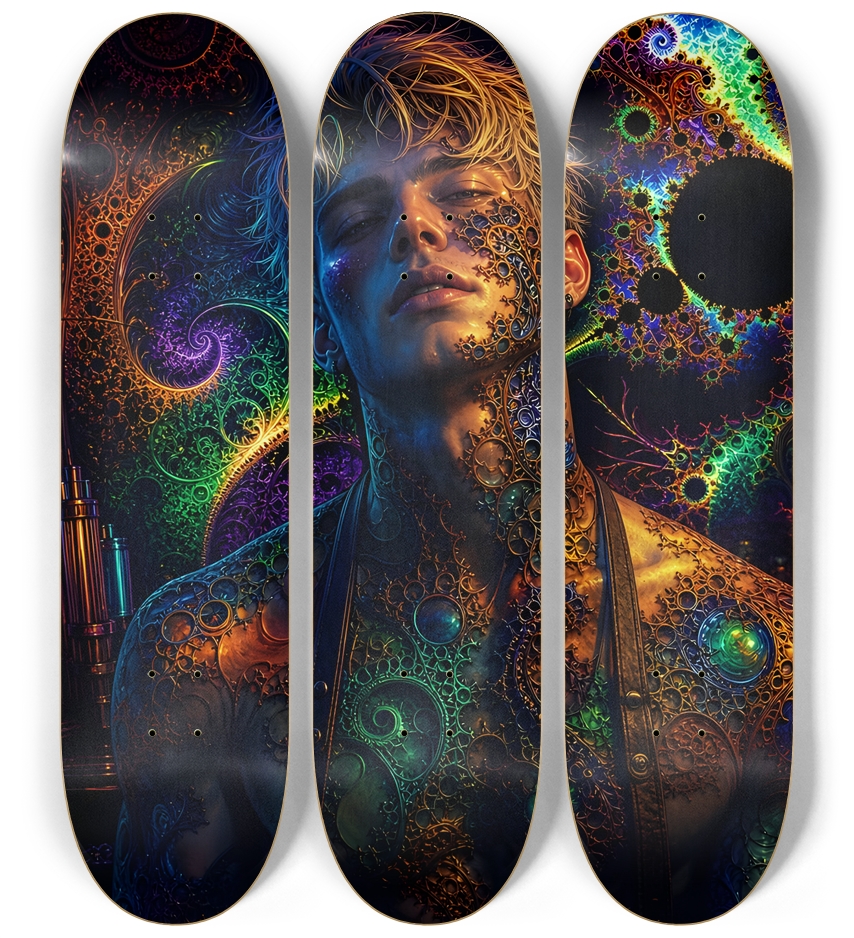 Psychedelic Fractal Dirty Blonde Bartender #23