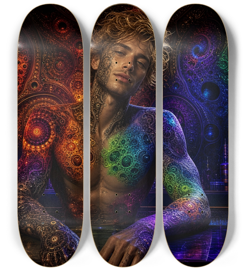 Psychedelic Fractal Dirty Blonde Bartender #22