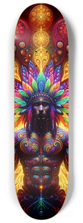 Psychedelic Fractal Native American Man #13 #2