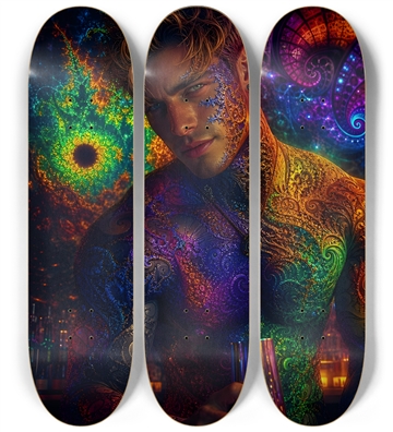 Psychedelic Fractal Dirty Blonde Bartender #1