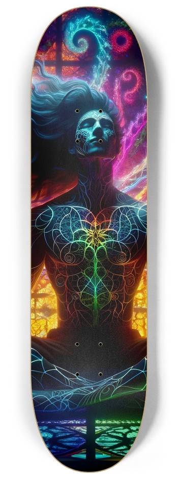 Psychedelic Fractal Native American Man #11 #2