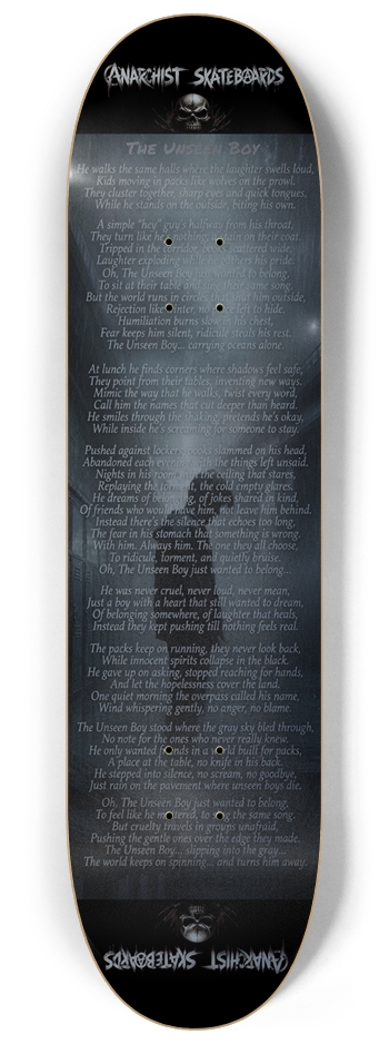 THE UNSEEN BOY 8-1/4 Skateboard Deck