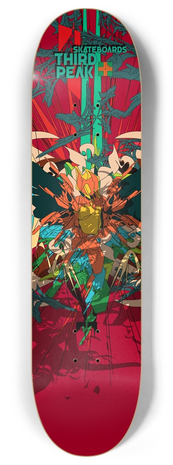 3rd Peak Bucket Drops 8 Inch Skateboard Deck