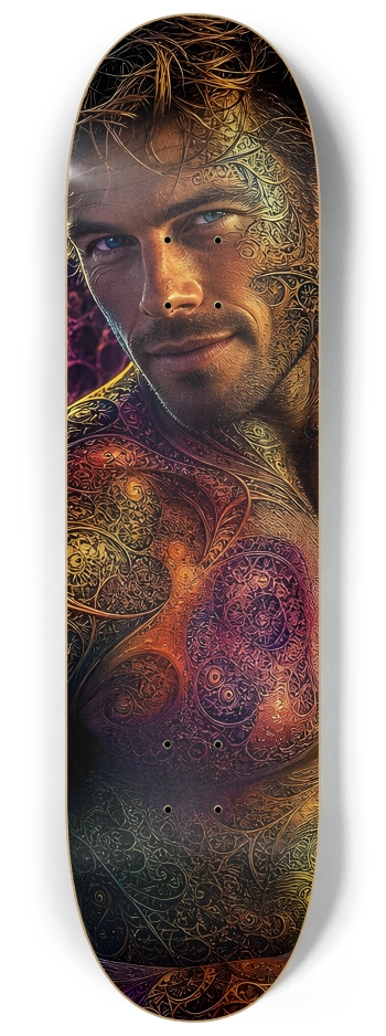 Psychedelic Fractal Dirty Blonde Bartender #31 #2 8-1/4 Skateboard Deck