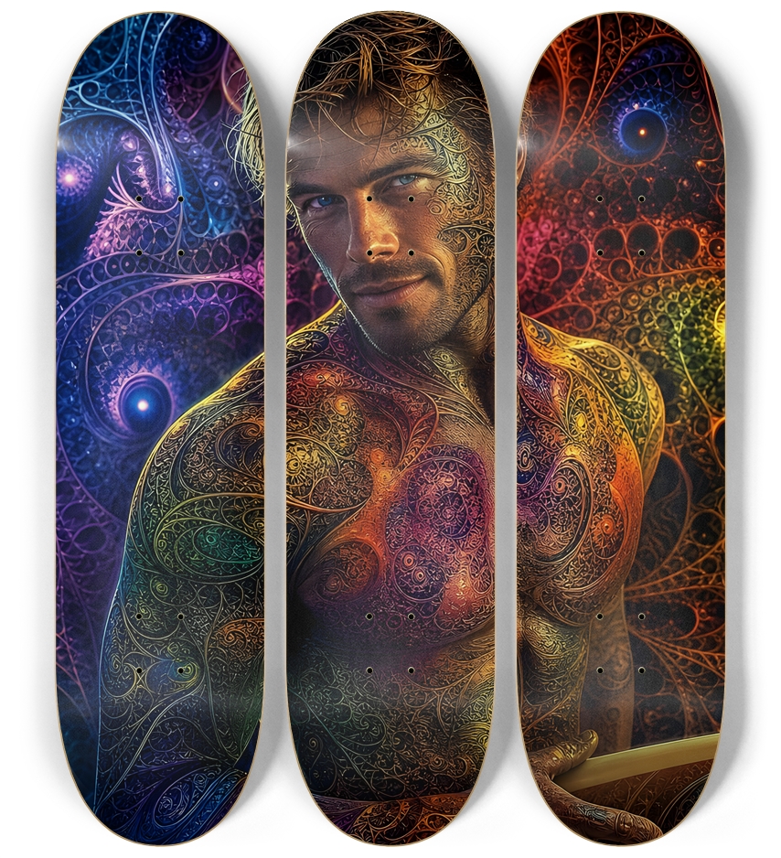 Psychedelic Fractal Dirty Blonde Bartender #31