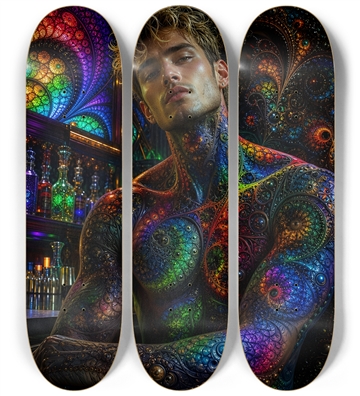 Psychedelic Fractal Dirty Blonde Bartender #25
