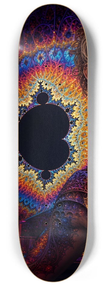 Psychedelic Fractal Dirty Blonde Bartender #26 #1 8-1/4 Skateboard Deck