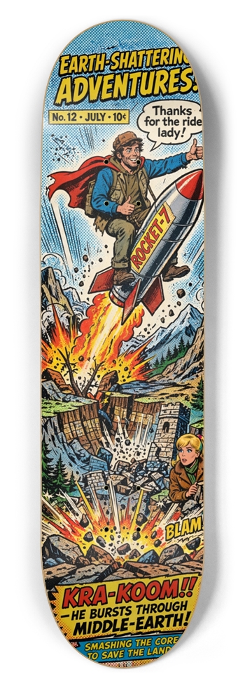 Thanks for the Ride 8-1/2 Skateboard Deck